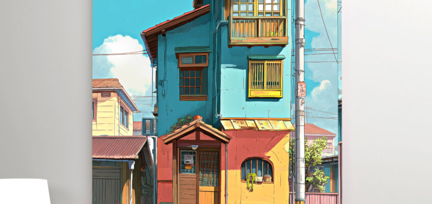 Poster A1 Japan 017 in Anime Style von Val Thoermer